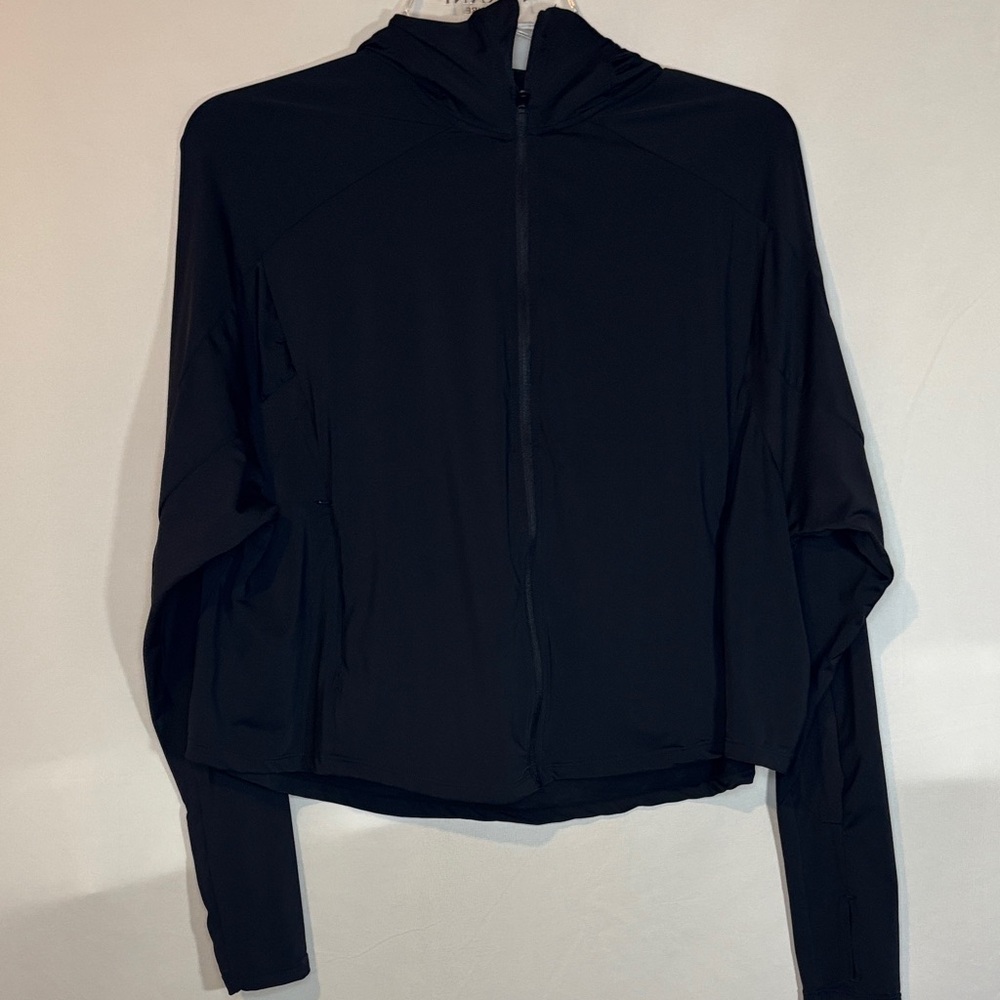 Oysho Women's Black Full-Zip athleisure hoodie